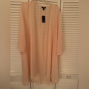 NWT Torrid pink sheer kimono, 4X